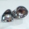 Faros Adicionales Universales Cromados - Motocicletas tipo Custom (Choper) mica transparente -