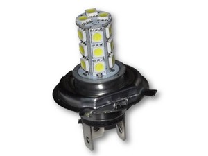 Foco Faro-LED 15 unidades tipo H4 12v (luz blanca) - (Alta y Baja) - (Blister 2 pzas)