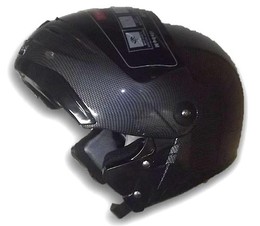 CASCO ABATIBLE TIPO FIBRA DE CARBON